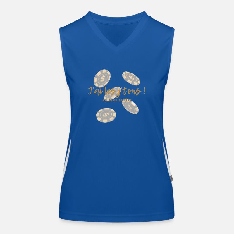 J'ai les j'tons ! Débardeur respirant contrasté Femme