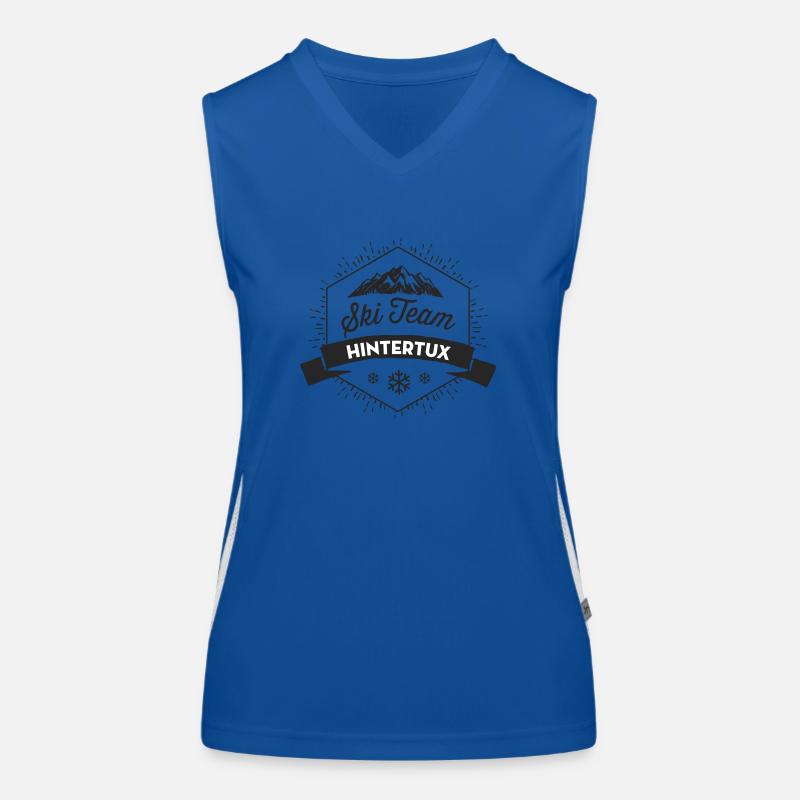 Ski Team Hintertux - Women's Functional Contrast Tank Top - royal/white
