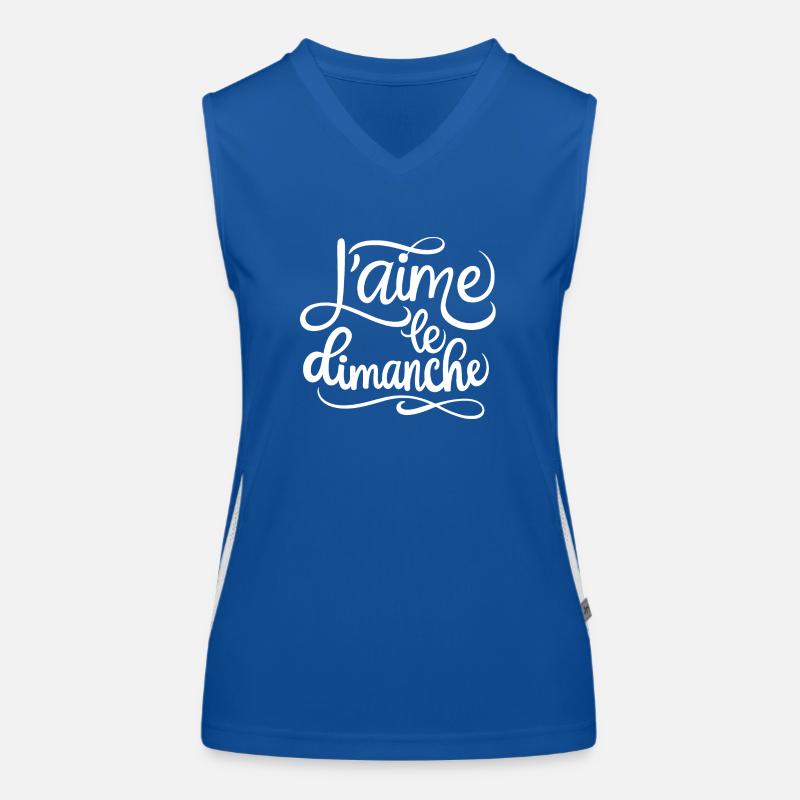 J'aime le dimanche Débardeur respirant contrasté Femme