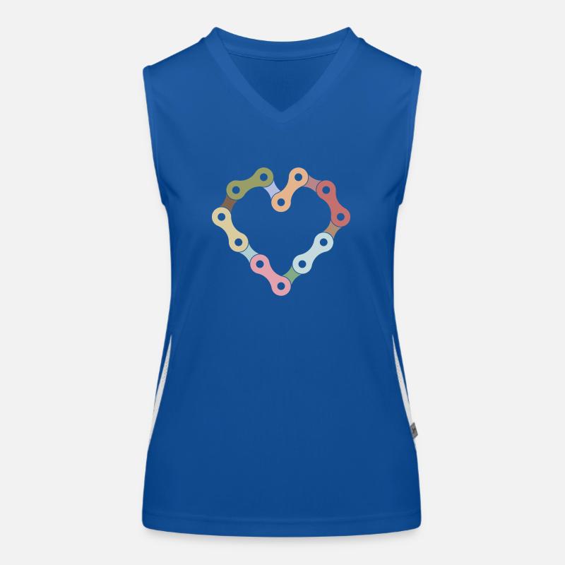 Fahrradkette Funktionelles Kontrast-Tank Top für Frauen