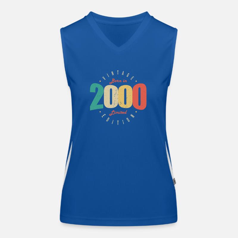 2000 Vintage Retro Geburtstagsgeschenk 2000 Funktionelles Kontrast-Tank Top für Frauen