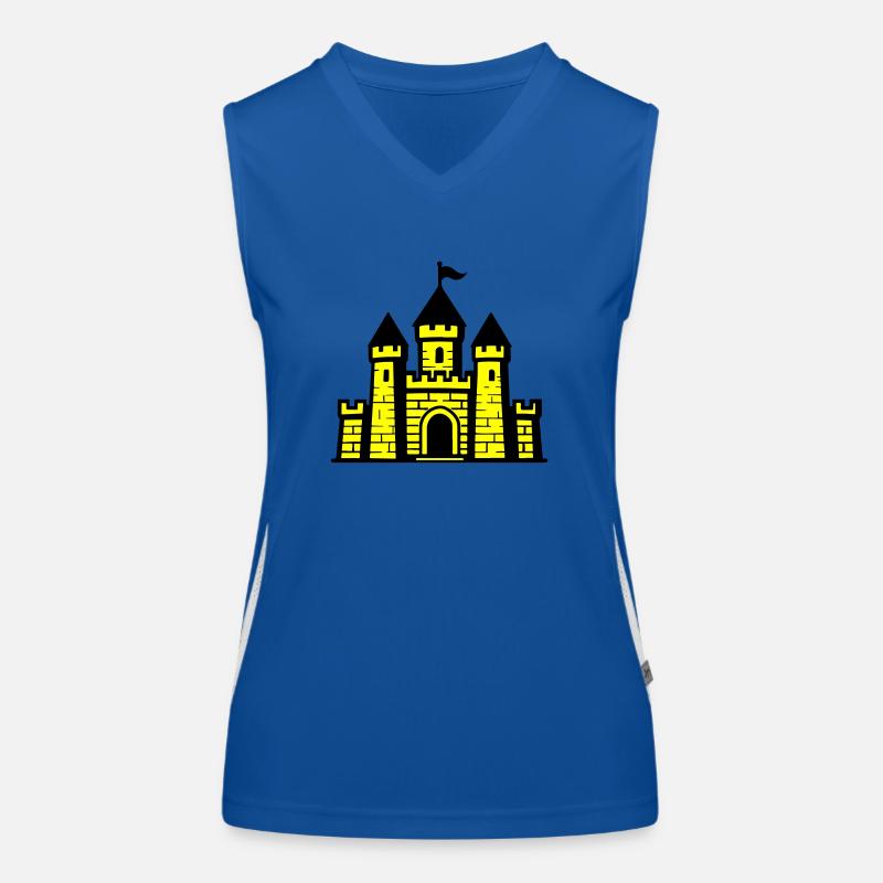 Castle Middle Ages Castle Women's Functional Contrast Tank Top