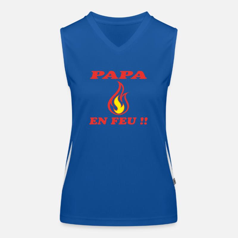 DAD ON FIRE Women's Functional Contrast Tank Top