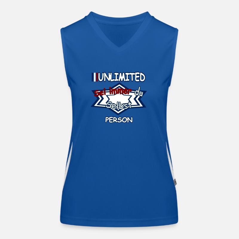 Sei immer du selbst Funktionelles Kontrast-Tank Top für Frauen