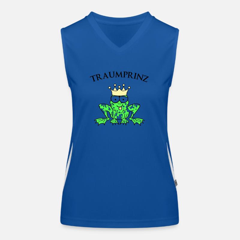 Prince Charming Frog King Women's Functional Contrast Tank Top