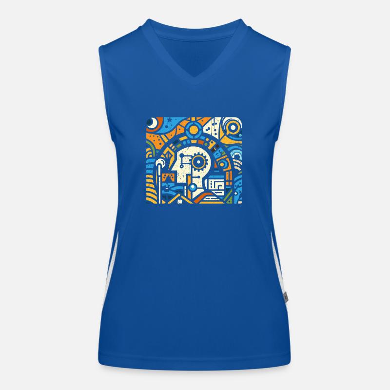 Cooles Techniker Kunst Geschenk Funktionelles Kontrast-Tank Top für Frauen