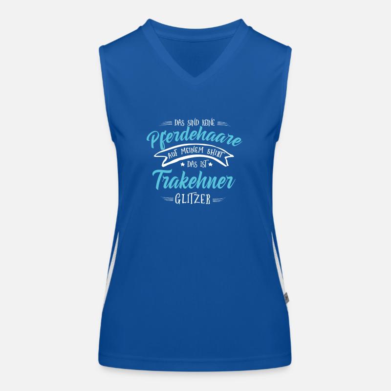 Glitzer Trakehner Funktionelles Kontrast-Tank Top für Frauen