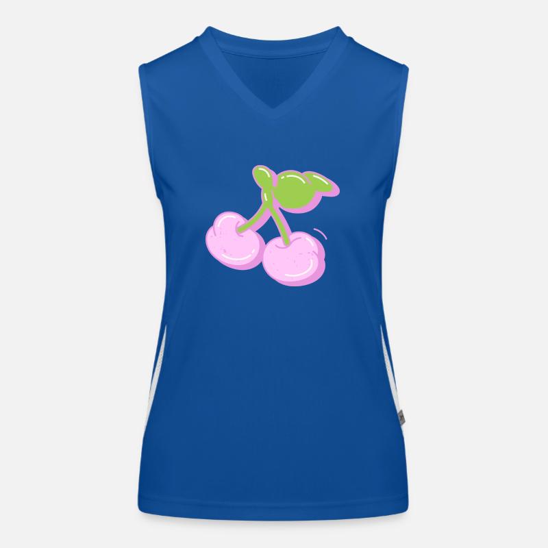 Kirsche Funktionelles Kontrast-Tank Top für Frauen