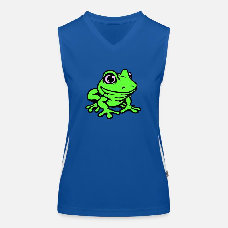 Grenouille Bande dessinée Débardeur respirant contrasté Femme
