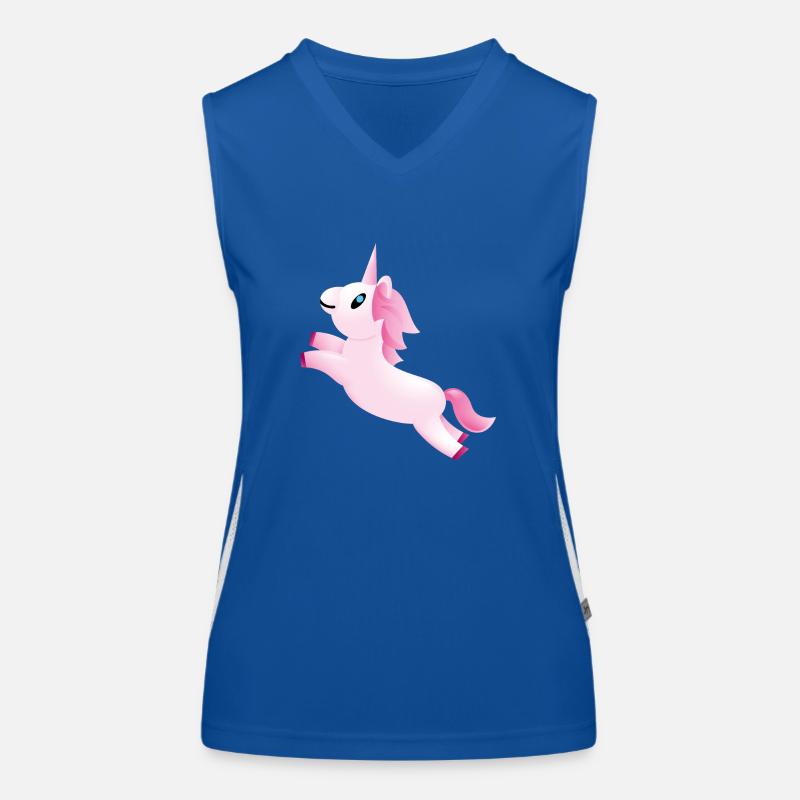 Smiley Unicorn Débardeur respirant contrasté Femme