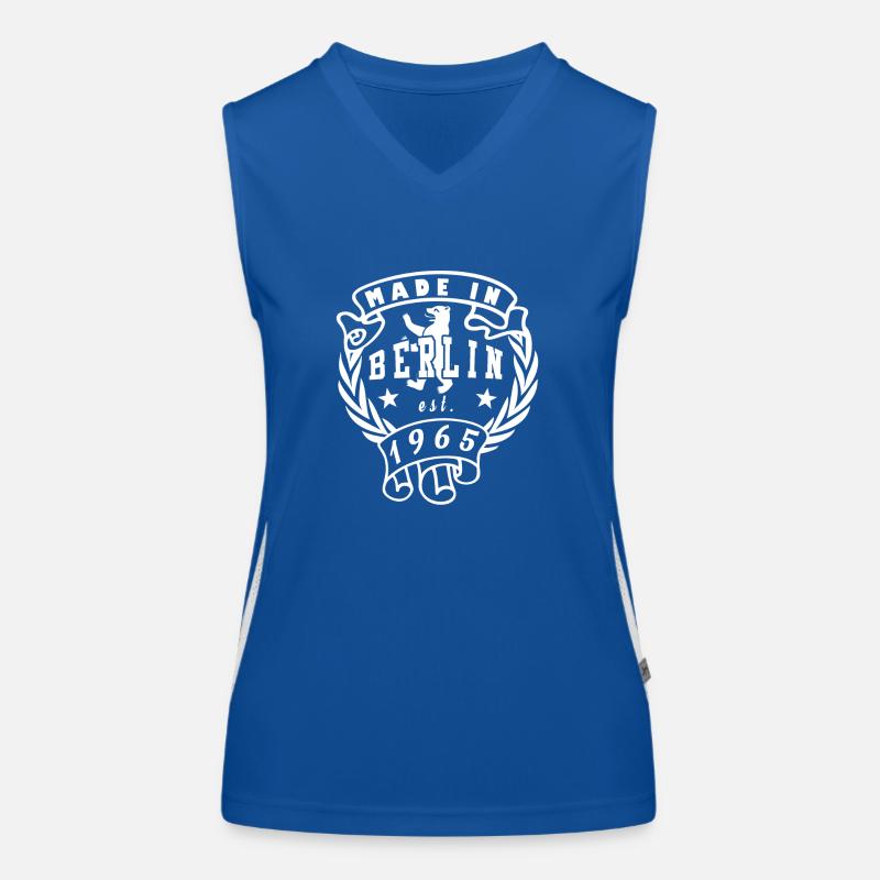 made in berlin 1965 Funktionelles Kontrast-Tank Top für Frauen