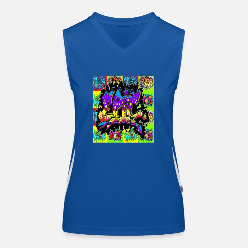 graffiti,rap,spray,skate,street,pop,art,nyc,usa, Women's Functional Contrast Tank Top
