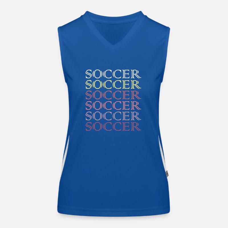 Fußball Soccer Funktionelles Kontrast-Tank Top für Frauen