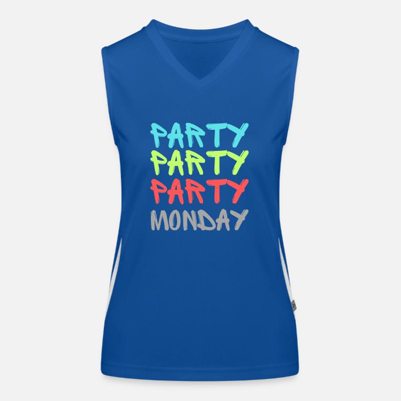 Party Party Party Monday (2) Women's Functional Contrast Tank Top