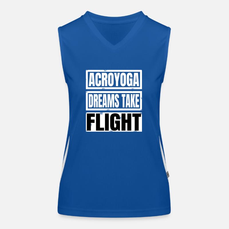 fitness present idea funny quote jokes flexibility Funktionelles Kontrast-Tank Top für Frauen