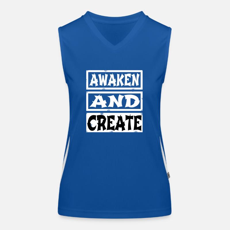 invention, dictons drôles, progrès, amélioration Débardeur respirant contrasté Femme