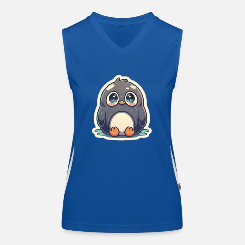 Amoureux des pingouins Débardeur respirant contrasté Femme