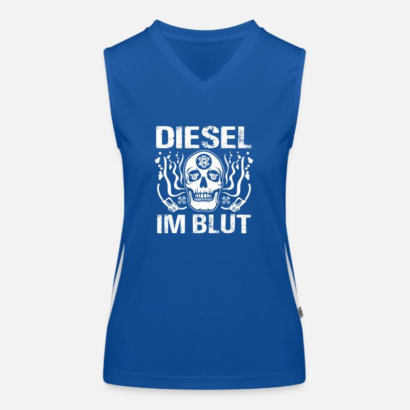 Diesel im Blut Funktionelles Kontrast-Tank Top für Frauen