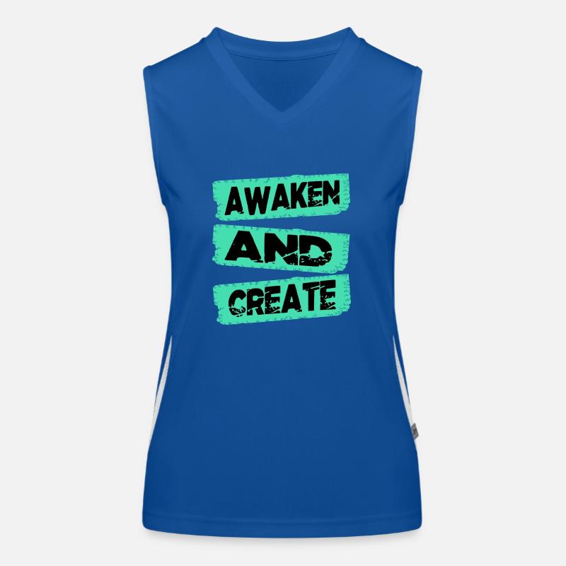 continuous innovation enlightenment Funktionelles Kontrast-Tank Top für Frauen