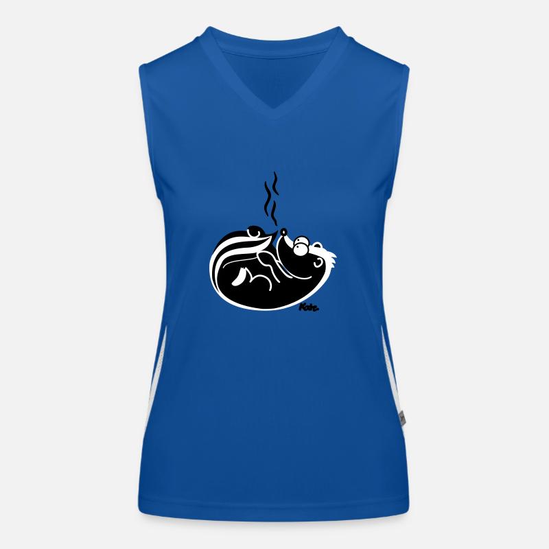 Stinktier Funktionelles Kontrast-Tank Top für Frauen