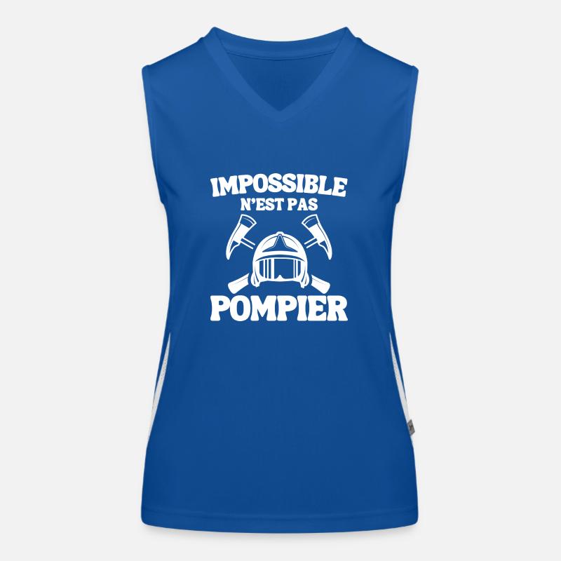 Firefighter Comedy Gift Women's Functional Contrast Tank Top