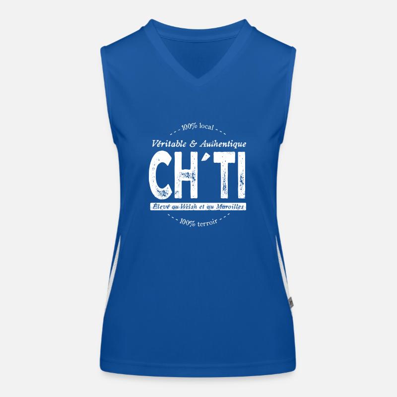 Véritable et authentique Ch'ti Débardeur respirant contrasté Femme