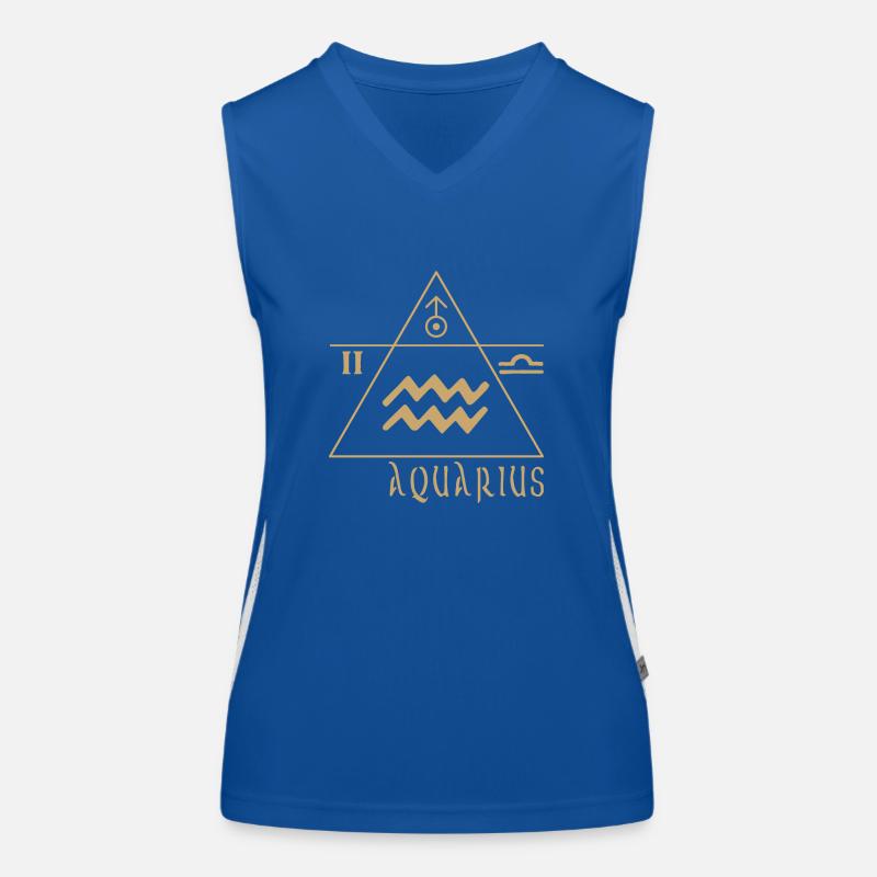 Verseau Débardeur respirant contrasté Femme