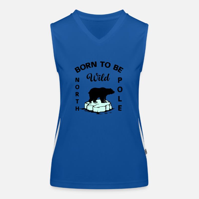 Polar Bear Wilderness Antarctica Women's Functional Contrast Tank Top