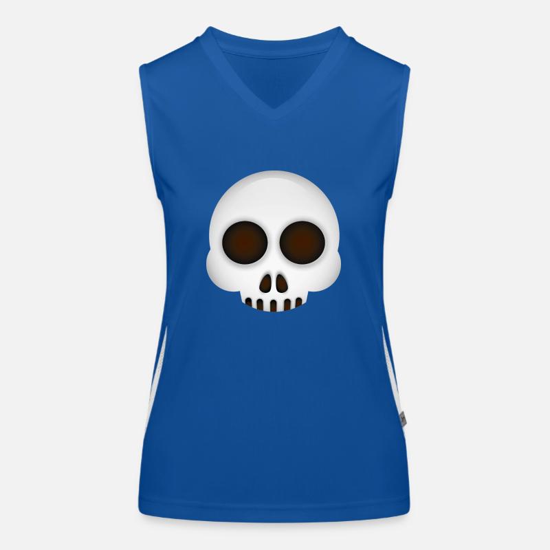 Smiley Skull Débardeur respirant contrasté Femme