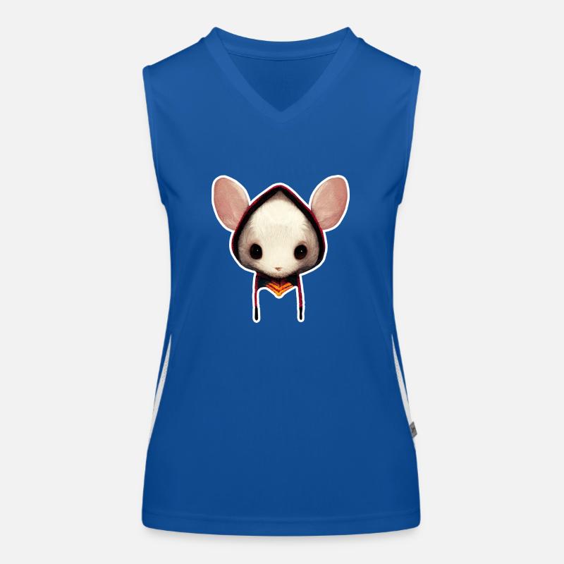 Maus-Wanderer Funktionelles Kontrast-Tank Top für Frauen