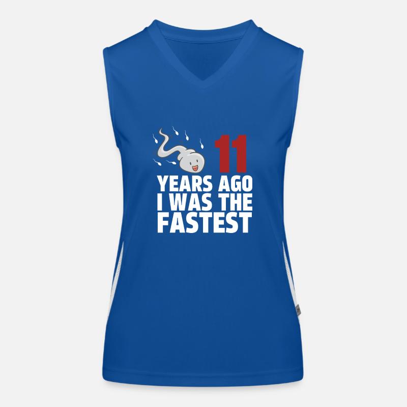 Il y a 11 ans, j’étais le plus rapide Débardeur respirant contrasté Femme