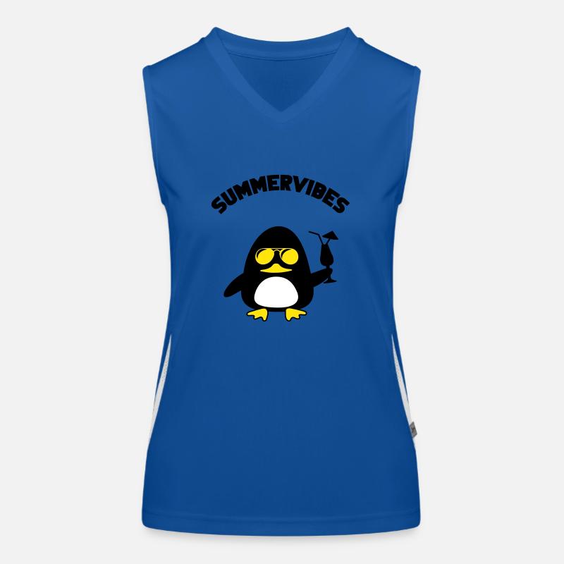 Beach Duck Summervibes Débardeur respirant contrasté Femme
