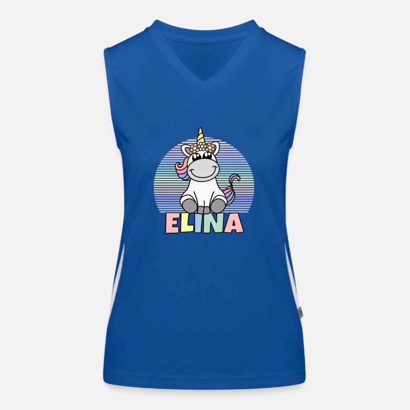 Nom de licorne Elina Débardeur respirant contrasté Femme