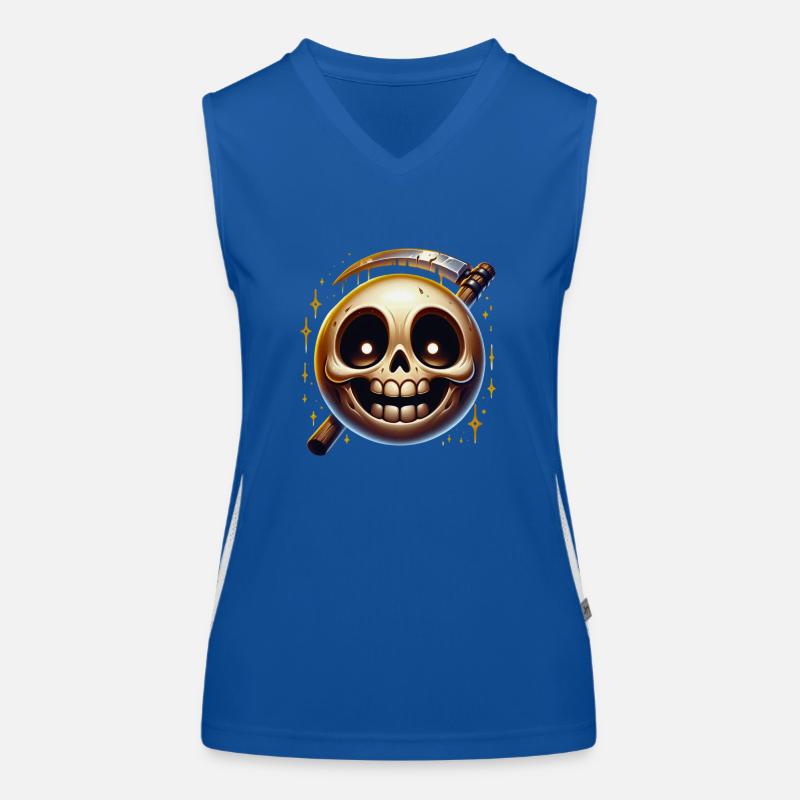 Bone-Chilling Style! 💀 Skeleton Tee Women's Functional Contrast Tank Top