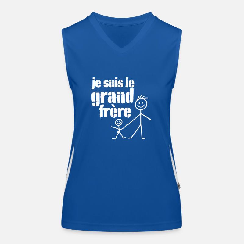 Ich bin der große Bruder Funktionelles Kontrast-Tank Top für Frauen