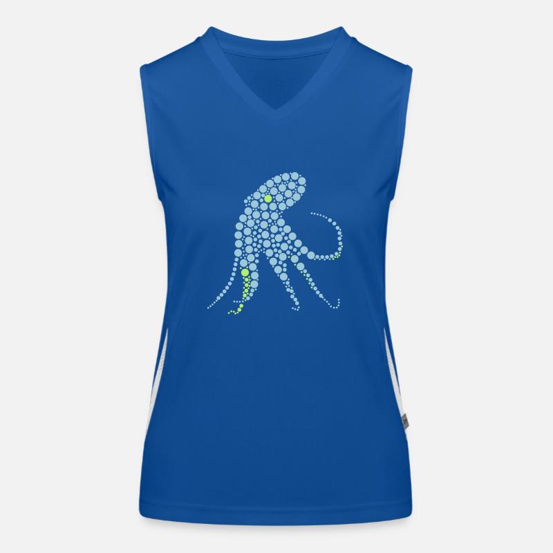 Oktopus Funktionelles Kontrast-Tank Top für Frauen