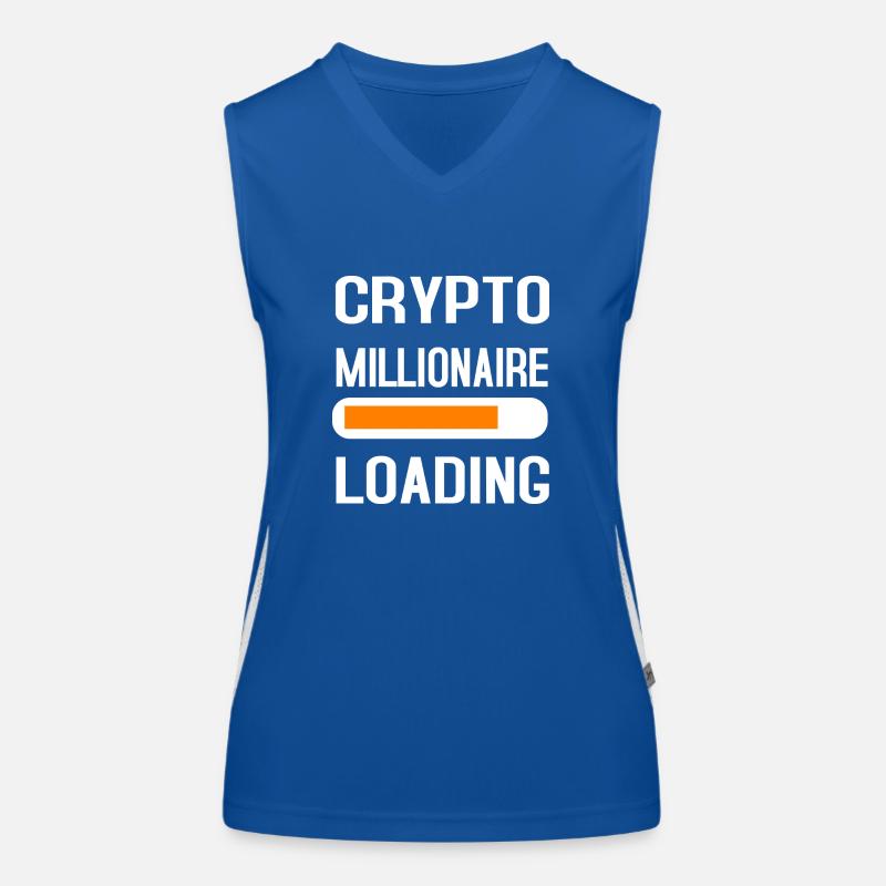 Bitcoin Trading Crypto Stocks Débardeur respirant contrasté Femme