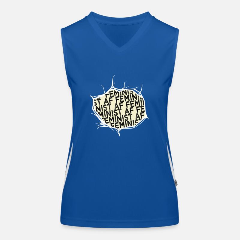 present typography jokes womens rights Funktionelles Kontrast-Tank Top für Frauen