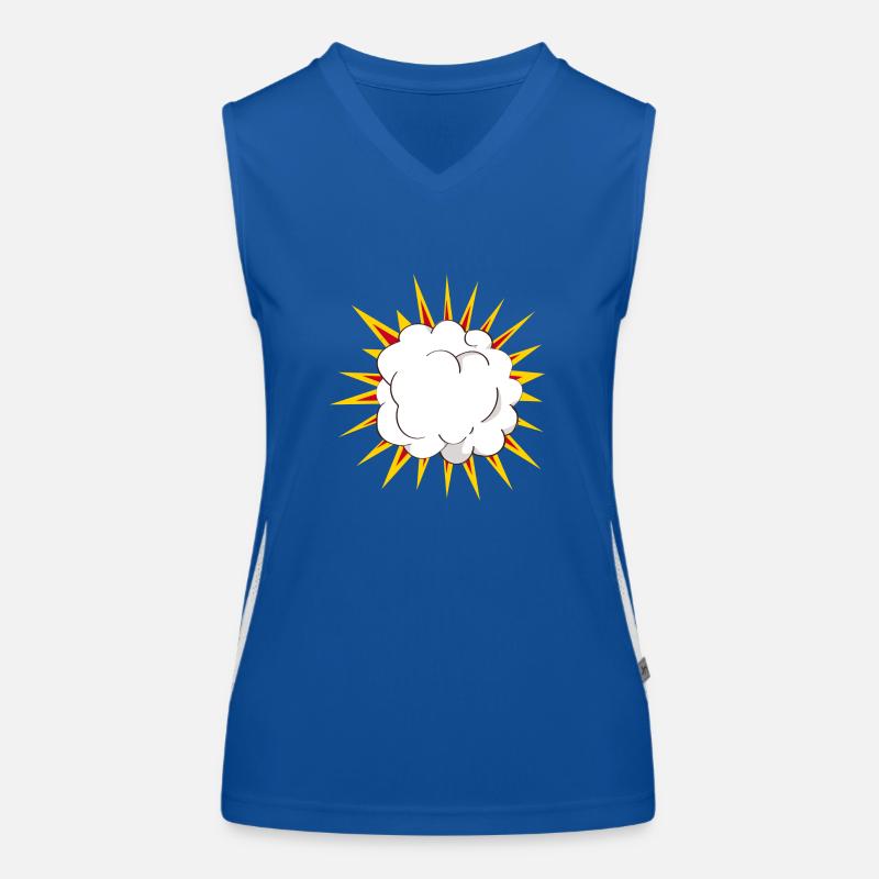 Nuage Cartoon Explosion Débardeur respirant contrasté Femme