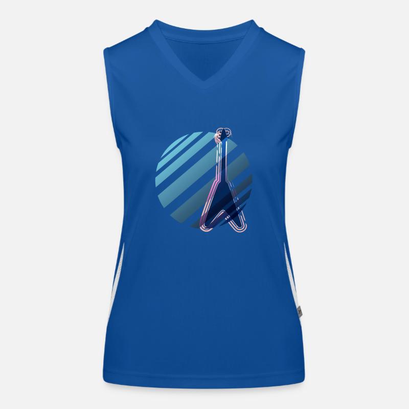 E-Gitarre Liebe Funktionelles Kontrast-Tank Top für Frauen