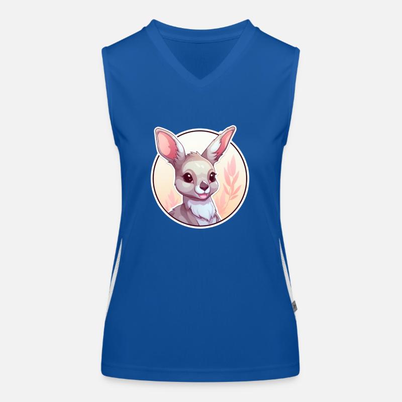 Känguru Funktionelles Kontrast-Tank Top für Frauen