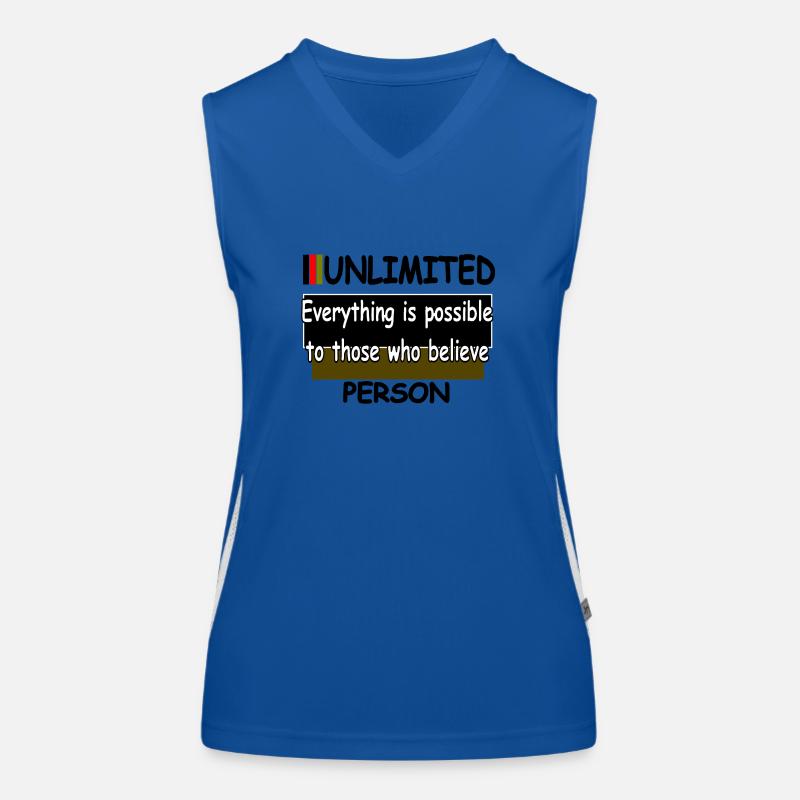 Everything is possible to those who believe Women's Functional Contrast Tank Top