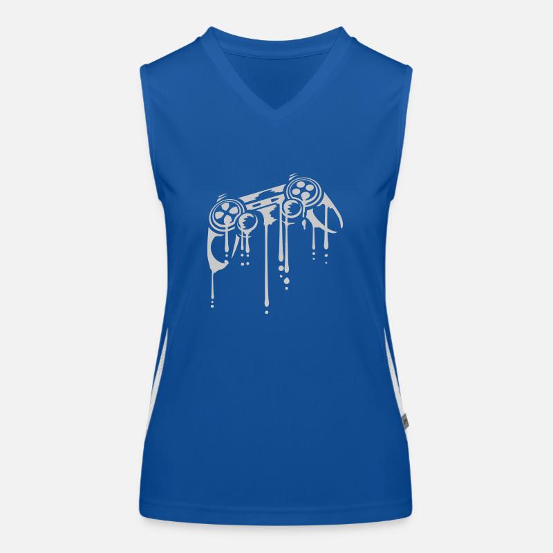 Drops Controller Retro Graffiti Women's Functional Contrast Tank Top