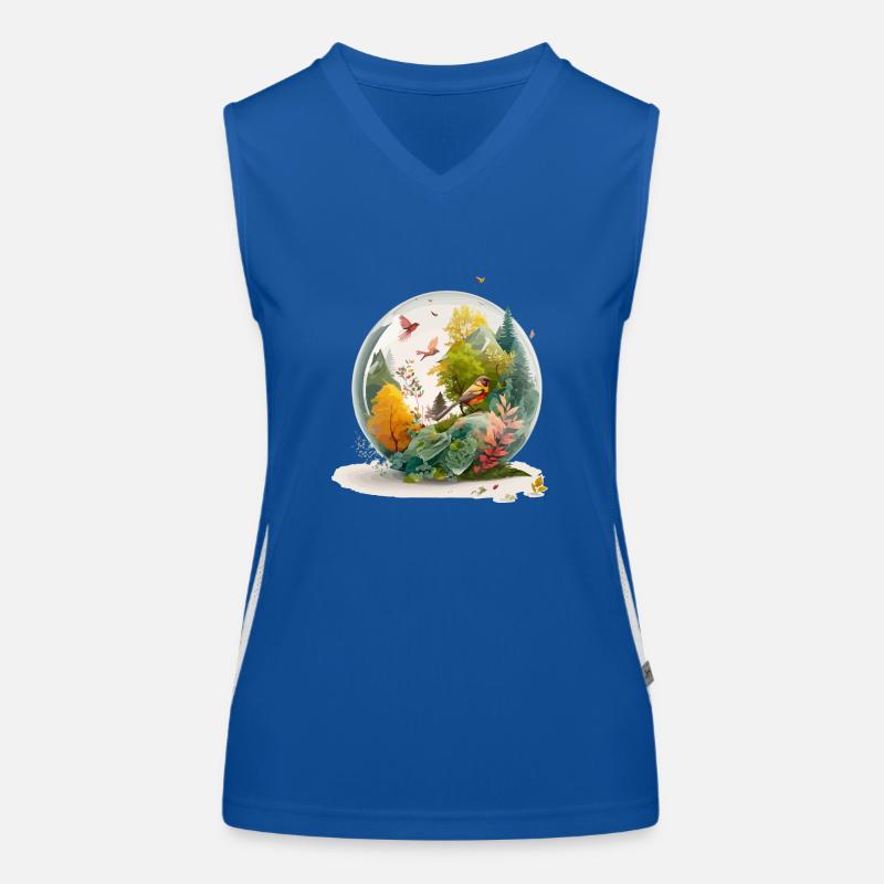 The miniature drill Women's Functional Contrast Tank Top