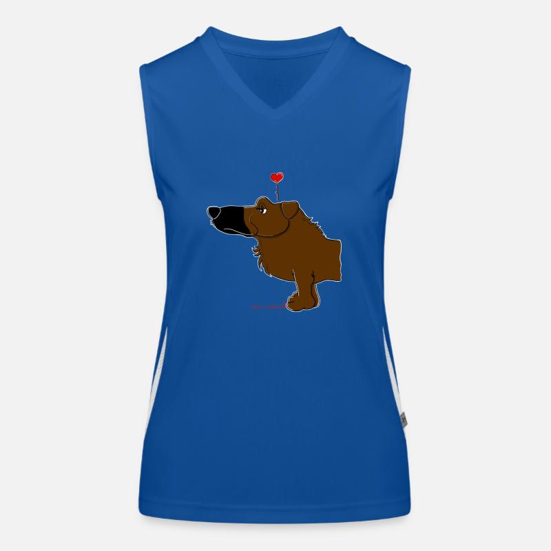 Comic - Dog "Balou" Wolly Sheepling Women's Functional Contrast Tank Top