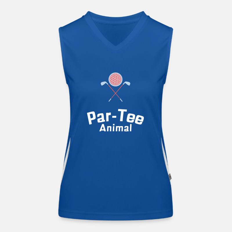 Par-Tee Tier Funktionelles Kontrast-Tank Top für Frauen