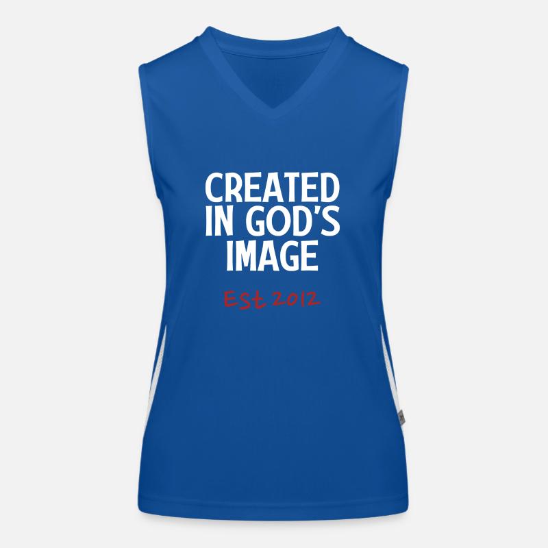 Created in God's Image Est 2012 Women's Functional Contrast Tank Top