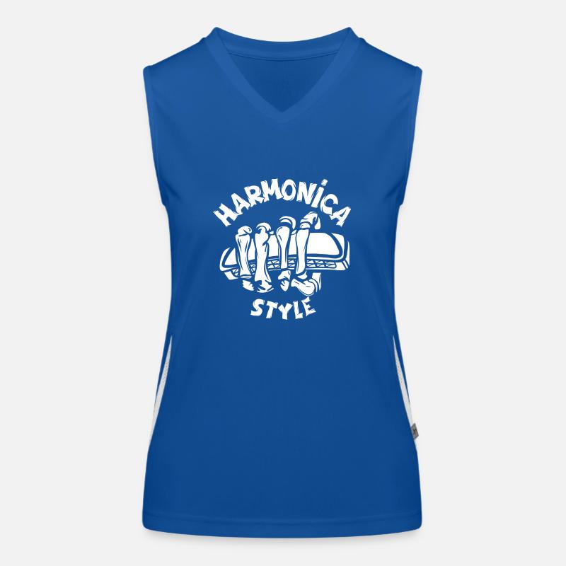 Harmonica style main squelette harmoniciste Débardeur respirant contrasté Femme