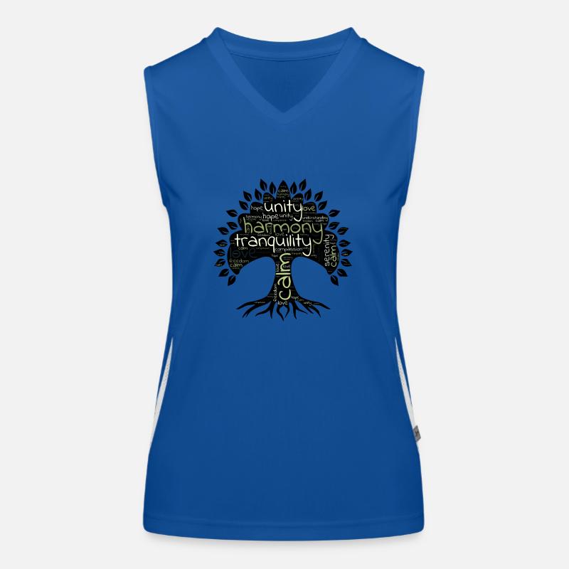 Baum des Lebens5 Funktionelles Kontrast-Tank Top für Frauen