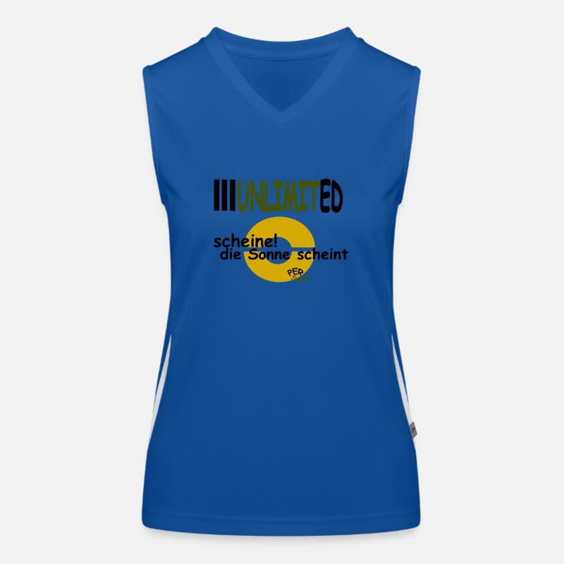 scheine! die Sonne scheint Funktionelles Kontrast-Tank Top für Frauen
